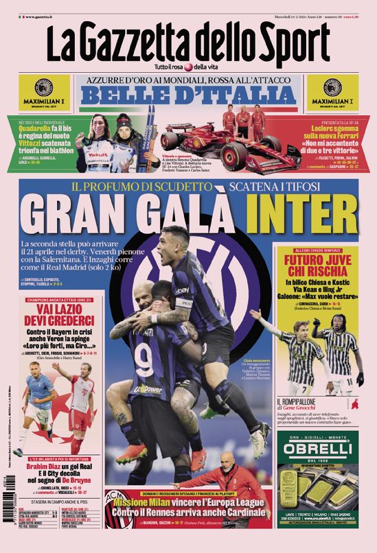 Milan scudetto, la prima pagina incorniciata della Gazzetta in regalo con G  All - La Gazzetta dello Sport