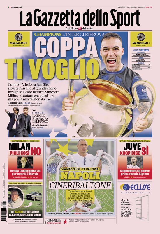 Milan scudetto, la prima pagina incorniciata della Gazzetta in regalo con G  All - La Gazzetta dello Sport